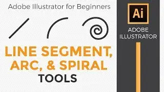 Line segment, Arc, and Spiral tools - Adobe Illustrator for Beginners - Graphic Design How to