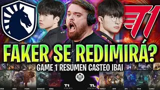 IBAI CASTEA A FAKER BUSCANDO REDIMIRSE!😱 - T1 vs TL Game 1 FASE FINAL MSI 2024 ESPAÑOL IBAI LVP