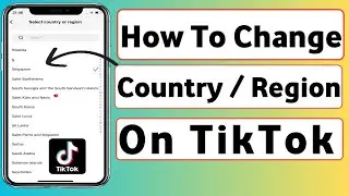 How To Change Country Region on TikTok 2024 || Change Country on TikTok || Change Region on TikTok