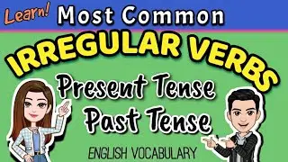 MOST COMMON IRREGULAR VERBS | Past Tense and Present Tense | COMPILATION