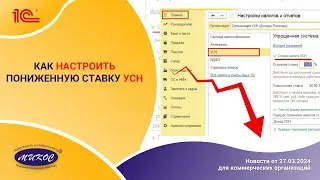 Как настроить пониженную ставку УСН | Микос Программы 1С