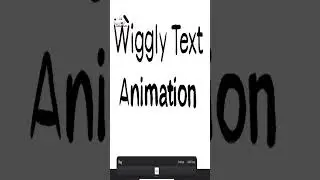 Wiggly Text Animation #Shorts