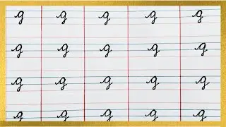 Cursive writing for beginners | learn how to write small cursive letter g| Teaching cursive g 