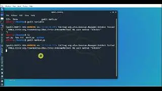 Python in kali linux making variable and print output in terminal