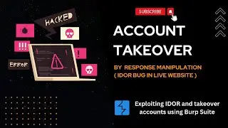 Account Takeover by Response Manipulation | IDOR Broken Authetication ATO Bug | @itspyguru