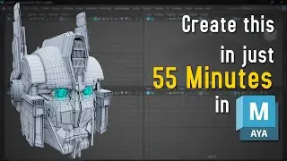 Transformers: Rise of the Beast - Optimus Prime Head 3D Model Tutorial in Autodesk Maya