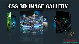 3D Rotating Images Gallery Using HTML AND CSS || Q Tech Info