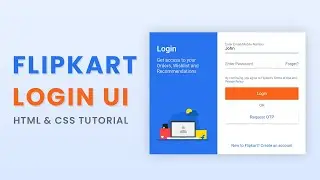 Flipkart Login UI Clone | HTML and CSS Tutorial