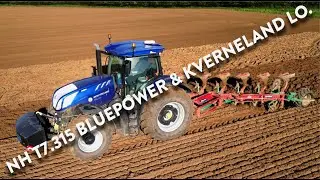 4Kᵁᴴᴰ April 2024: New Holland T7.315 HD BluePower Auto Command with a Kverneland LO 6 furrow plough