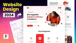 Figma Web Design Course 2024 | Food Landing Page UI Design