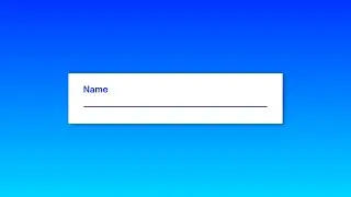 Text Input Animation Using Only HTML & CSS