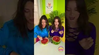 She chose a smaller, seedless piece of watermelon, but she didnt know it was just a clever prank🤣