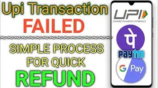 How to refund pending || fail online upi/scan payment