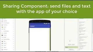 App Inventor: Share files and text with the app of your choice