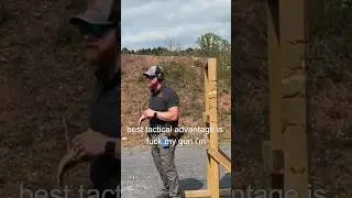 Using cover as a tactical advantage in a gunfight #youtubeshorts #viral #tactical #rifle #defense