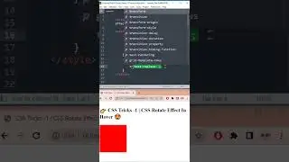 CSS Tricks 1 | on Hover Rotate element
