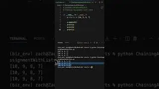 Assignment Chaining With Lists In Python #python #code #programming
