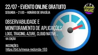 Mesa Redonda #193: Observabilidade e Monitoramento de Aplicações: logs, tracing... | 6a edição