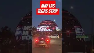 Monday Night Football Las Vegas Strip Green Bay Packers vs Las Vegas Raiders 2023 