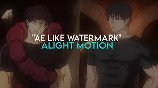 AE like Alight motion watermark for Yt shorts 😍 (+preset)