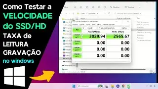 Como Testar VELOCIDADE do SSD/HD (TAXA de LEITURA/GRAVAÇÃO)