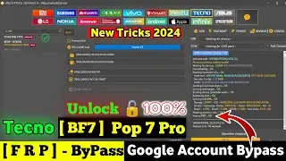 Tecno pop 7 pro bf7 frp unlock tool || Tecno spark go frp bypass one click unlock tool New Tricks