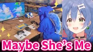 Someone took a photo of Korone playing game in the room【Hololive/Eng sub】