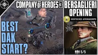 How to Open with Bersaglieri Fire Support | Company of Heroes 3 Faction Guide