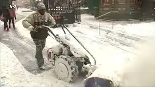 Снегопад в США
