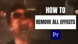 How to Remove All Effects at Once in Premiere Pro 2024