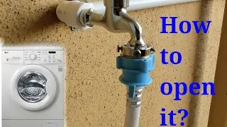 How to open front load washing machine inlet pipe