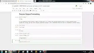 Python 039: Fancier Output Formatting (formatted string literals, str.format() )