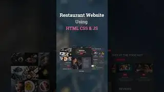 Restaurant Website HTML CSS JavaScript #htmlwebsite#webdesign#htmlcssjavascript#shorts#viralshorts