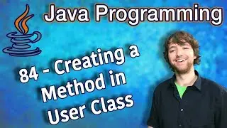 Java Programming Tutorial 84 - Creating a Method in User Class and Overriding in a Derived Class