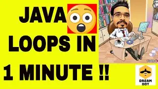 Learn Java loops in 1 minute | Java tutorial for beginners !