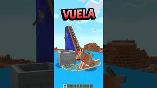 VUELA COMANDIU 🚀 vagoneta cohete en #minecraft 24w33a