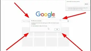Google Chrome - Profile Error Occurred. Something went wrong when opening your profile.  How To Fix!