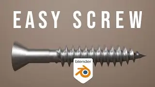 Wood screw the easy way - Blender tutorial