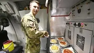 Making Pizza On Air Force KC-10 Extender