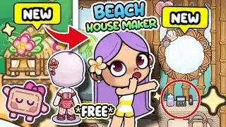 **BEACH HOUSE MAKER UPDATE** + FREE NEW OUTFIT IN AVATAR WORLD 😯🤩