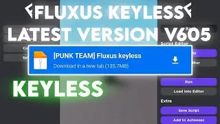 ROBLOX FLUXUS KEYLESS MOBILE EXECUTOR LATEST VERSION RELEASED | DOWNLOAD LINK 🪀