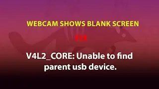 UBUNTU FIX: webcam shows blank screen