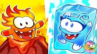 Fire & Ice Superpowers🔥🧊 | Emergency Help🚨| Om Nom Stories Presented by Muffin Socks