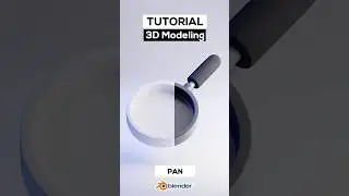 short tutorial - 3d modeling pan in blender