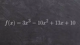 Learn to find all of the possible rational zeros by using p over q