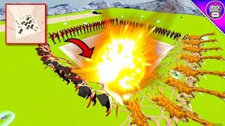 Nextbots in Playground Mod Update Explosion Experiment of All Characters in The Death Hole Part 3