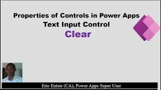 Power Apps Text input control - Clear Property