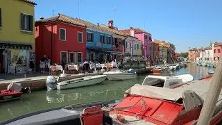 Insel Burano...,  in der Lagune von Venedig