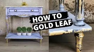 How to Gold Leaf & Dry Brush Chalk Paint