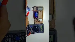 Dc motor power generator project